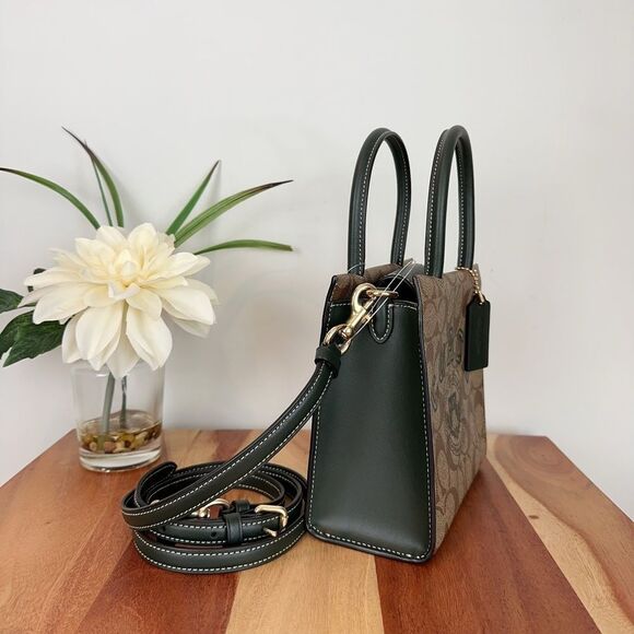 NWT Coach Mini Cally Crossbody‎ In Signature Canvas With Varsity Motif - Picture 3 of 9